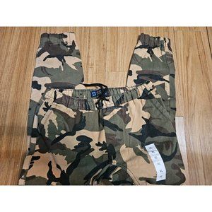 Regal Exchange Camo Pants Drawstring Green Mens Size XL